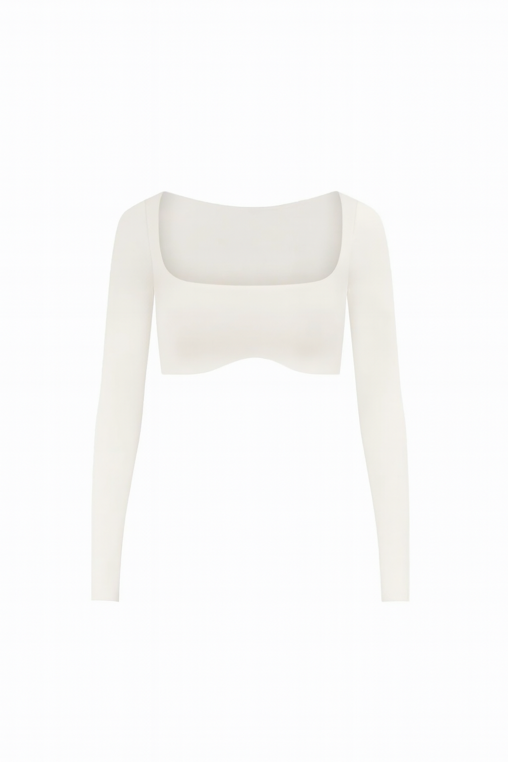 SleekFit Long-Sleeve Crop Top