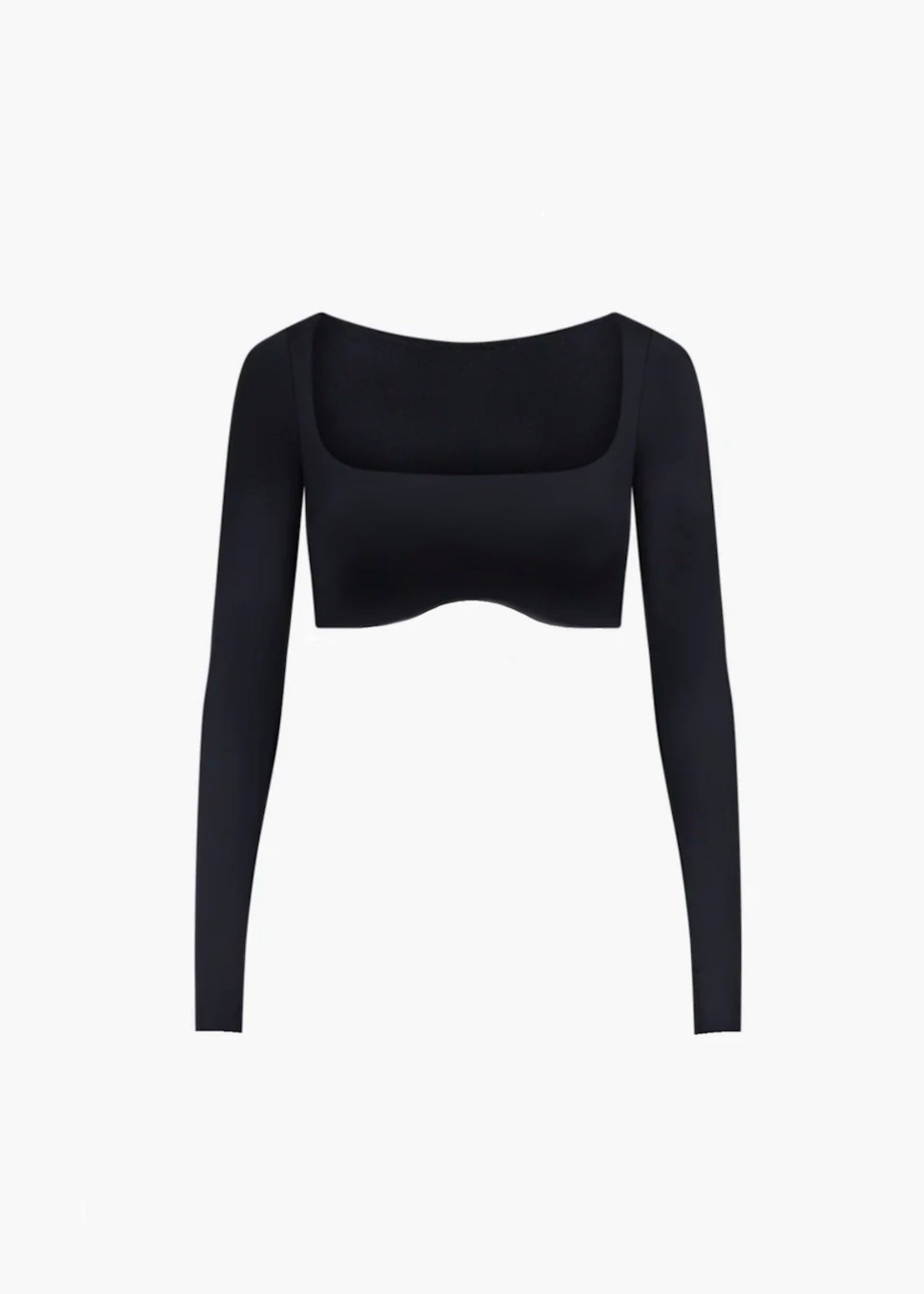 women's crop top, activewear crop top, square neck workout top, breathable fitness top, stylish gym wear, yoga crop top, stretch crop top, high-waisted outfit top.